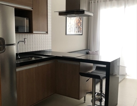 Apartamento de 1 quarto mobiliado de alto padrão em Jardim Camburi